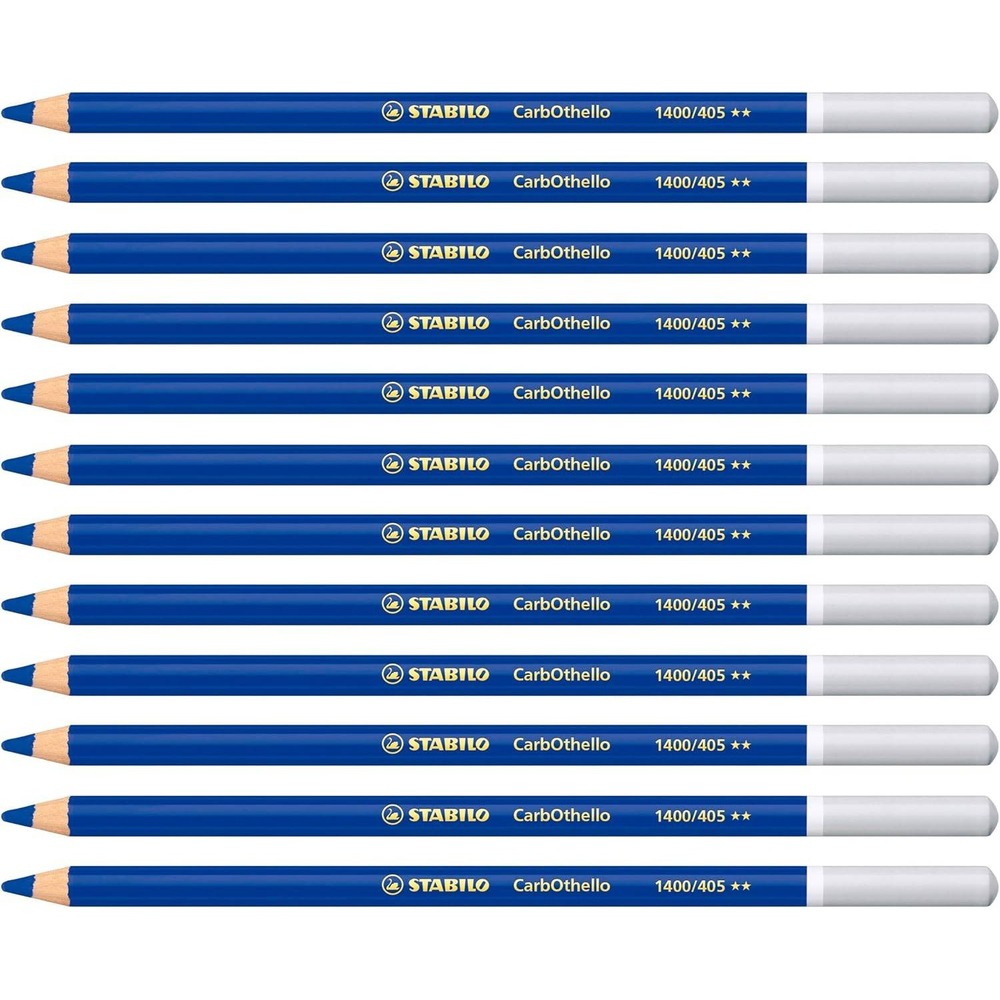 STABILO CarbOthello Pastel Pencil 12 Pack 1400/405 Ultramarine Blue